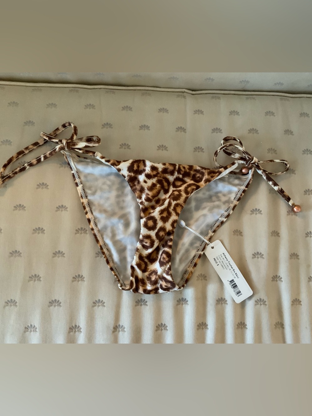 NWT Zimmermann Alchemy Leopard Tie Side Bikini Bottom US 4-6